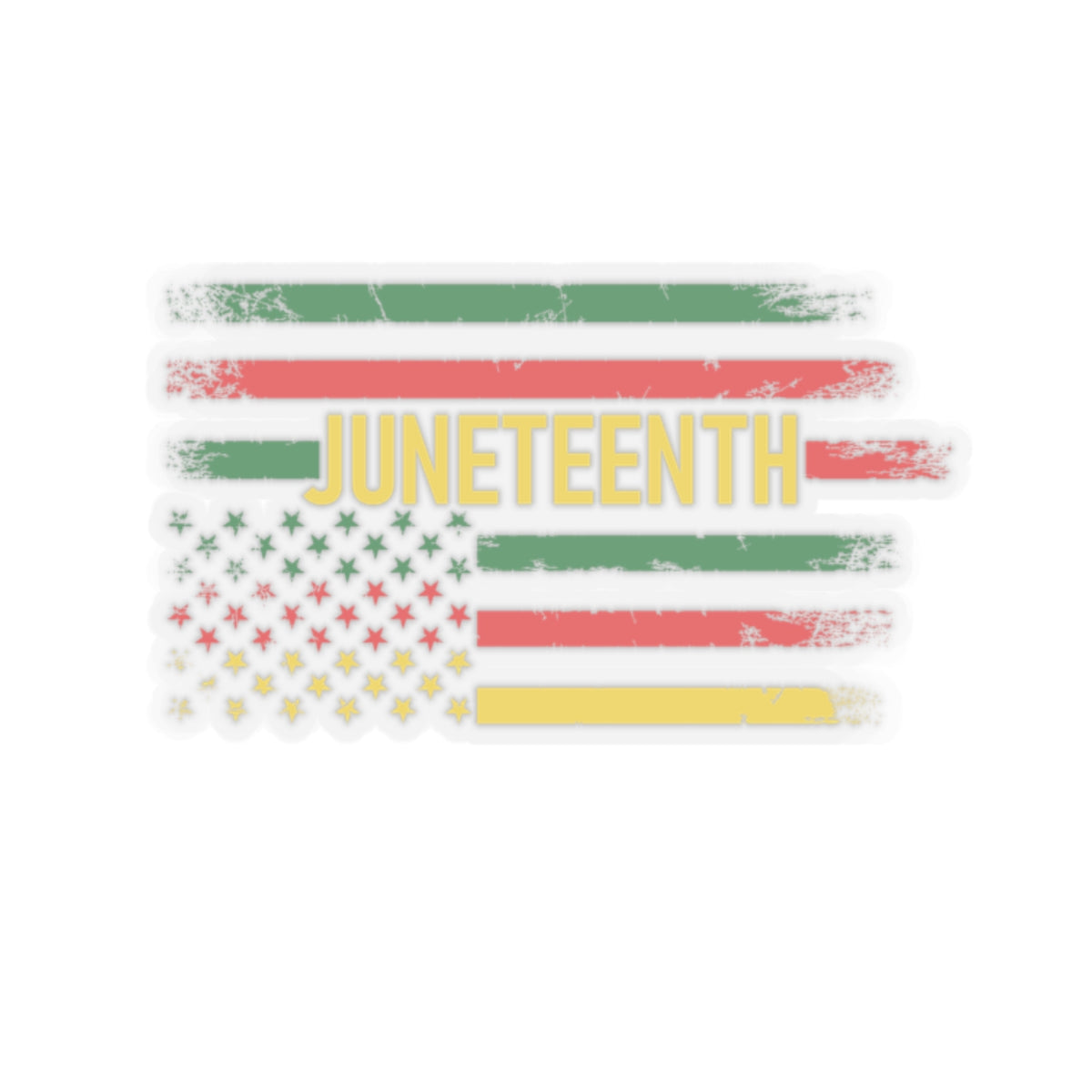 Juneteenth Flag | Kriss-Cut Stickers | Version 1