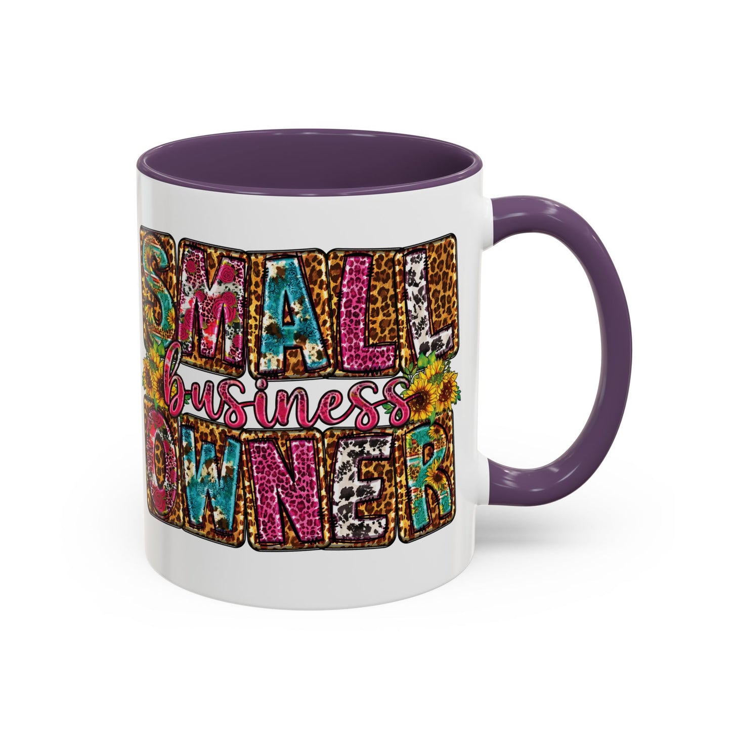 Small Business Owner | 11oz Mug| Version 2| White Accent (Various Colors)