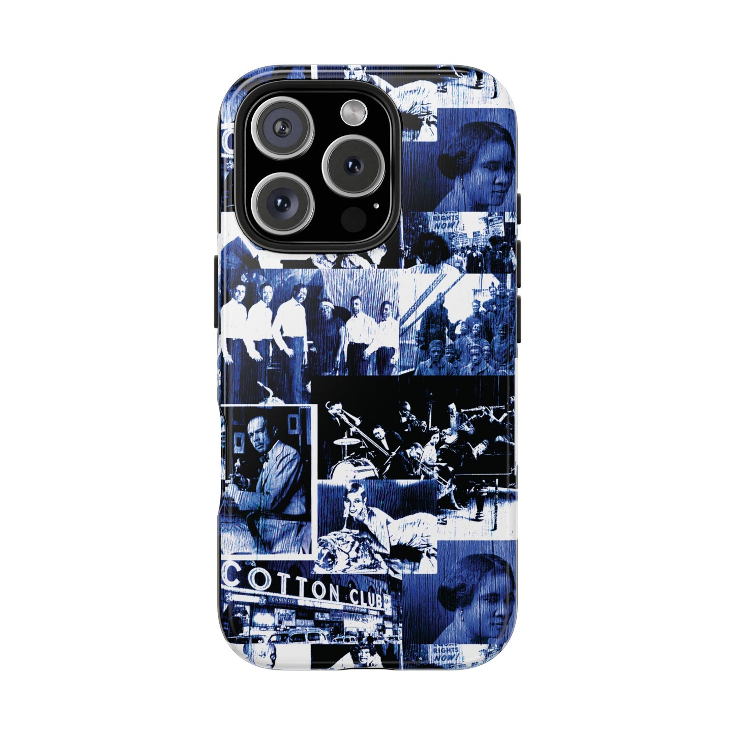 Black History 1920's Greatness (Blue) (Black Version) iIPhone Case