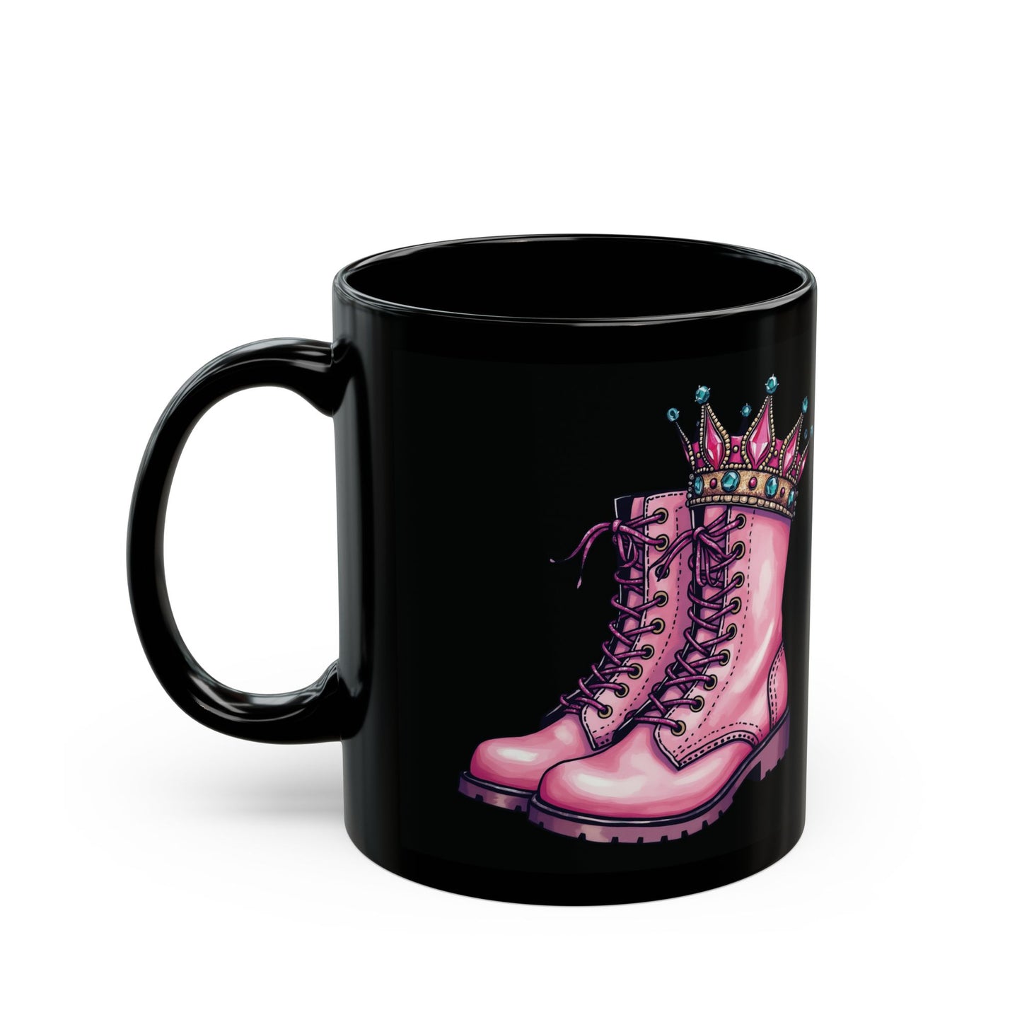 Boots: Kick Cancer (Black Version)|Coffee & Tea Mug | 2-Sided Print| 11 Oz