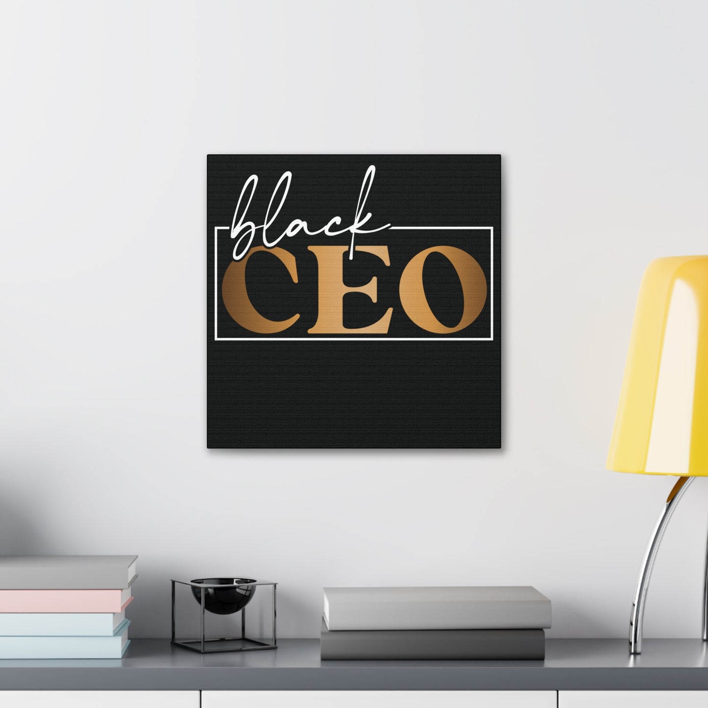 Black CEO | Canvas Gallery Wrap | Black Background