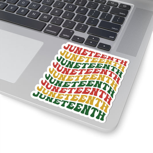 Juneteenth Retro | Version 1| Kriss-Cut Stickers