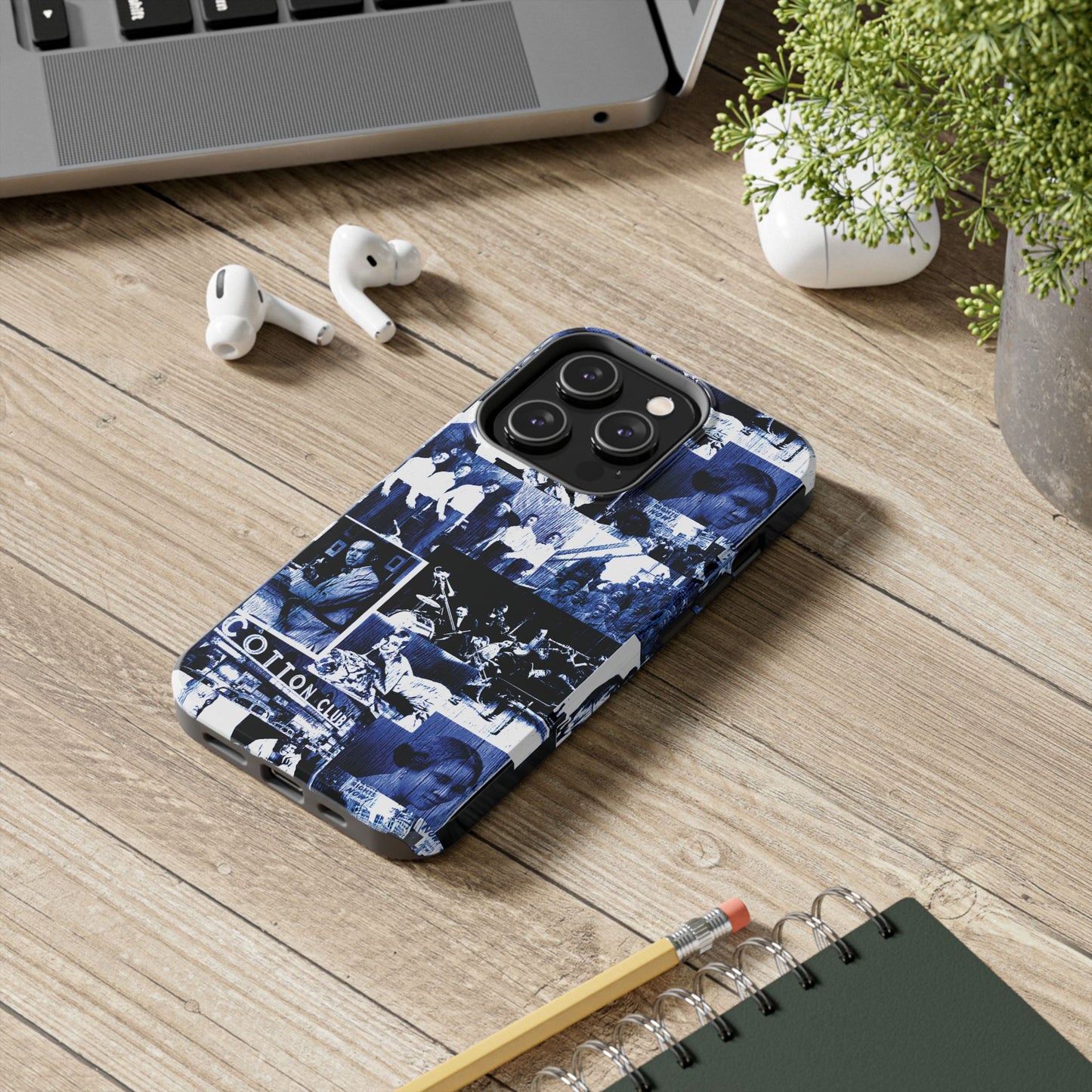 Black History 1920's Greatness (Blue) (Black Version) iIPhone Case