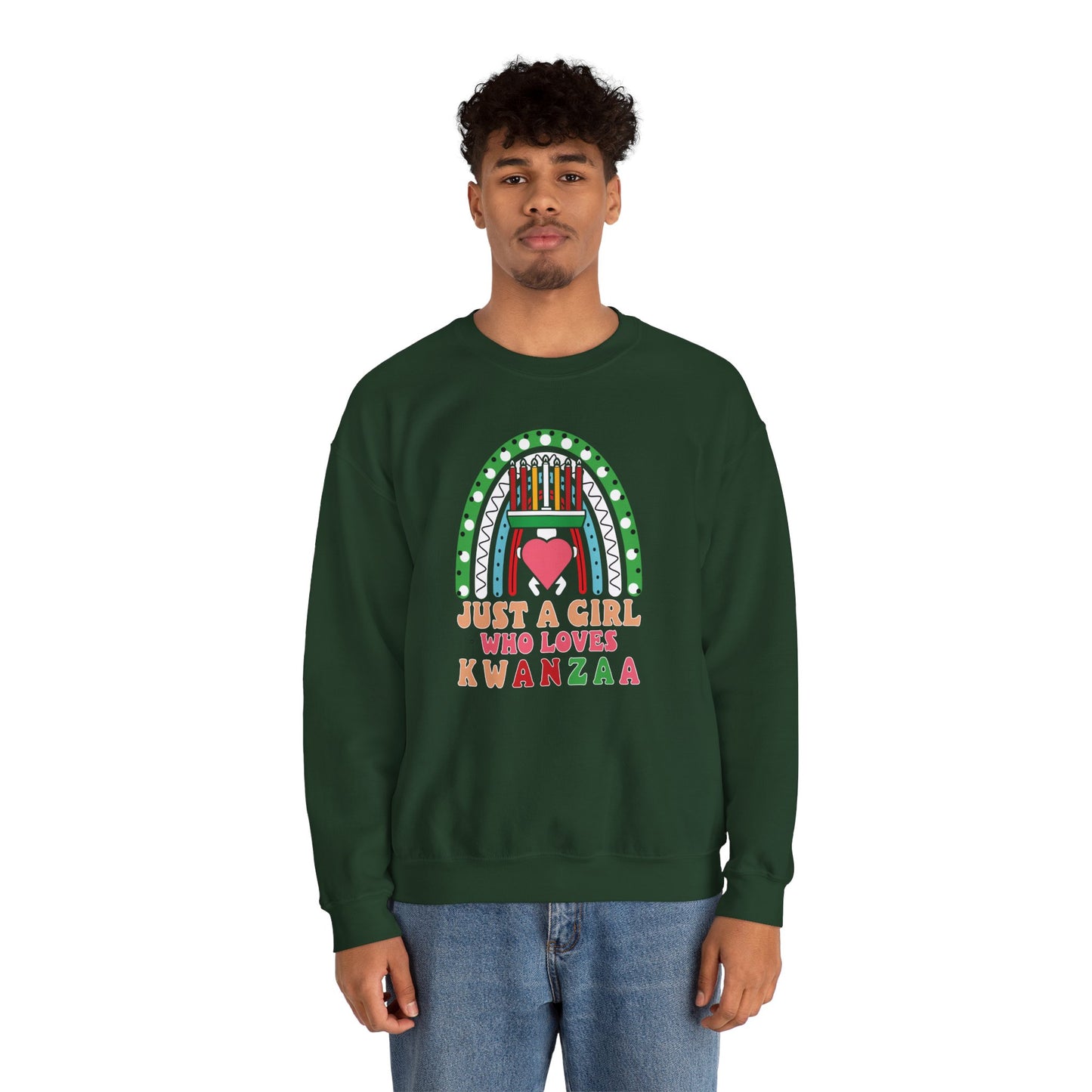 Just A Girl Who Loves Kwanza | Version 1| Crewneck Sweatshirt
