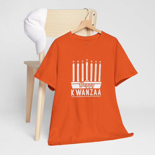 Happy Kwanza| Version 1|White Font| T-Shirt