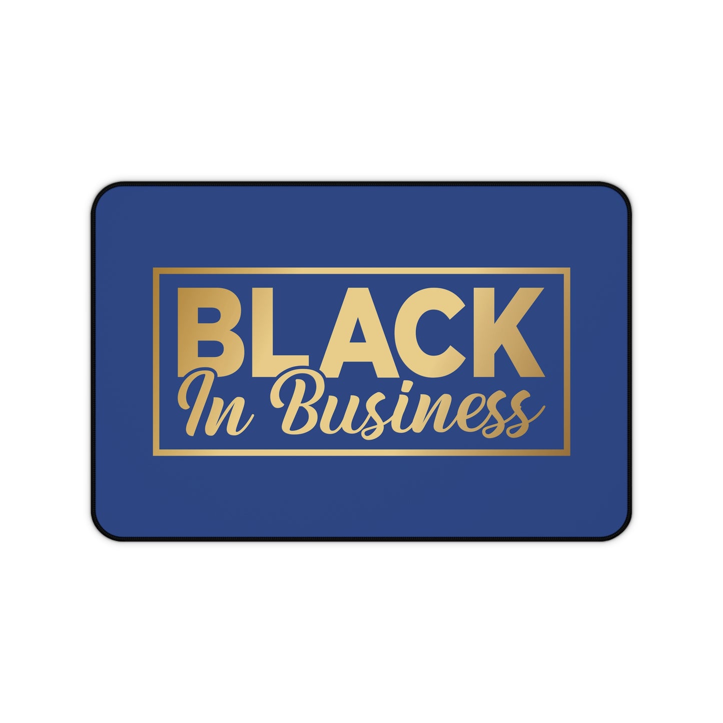 BLACK In Business | Desk Mat | Blue