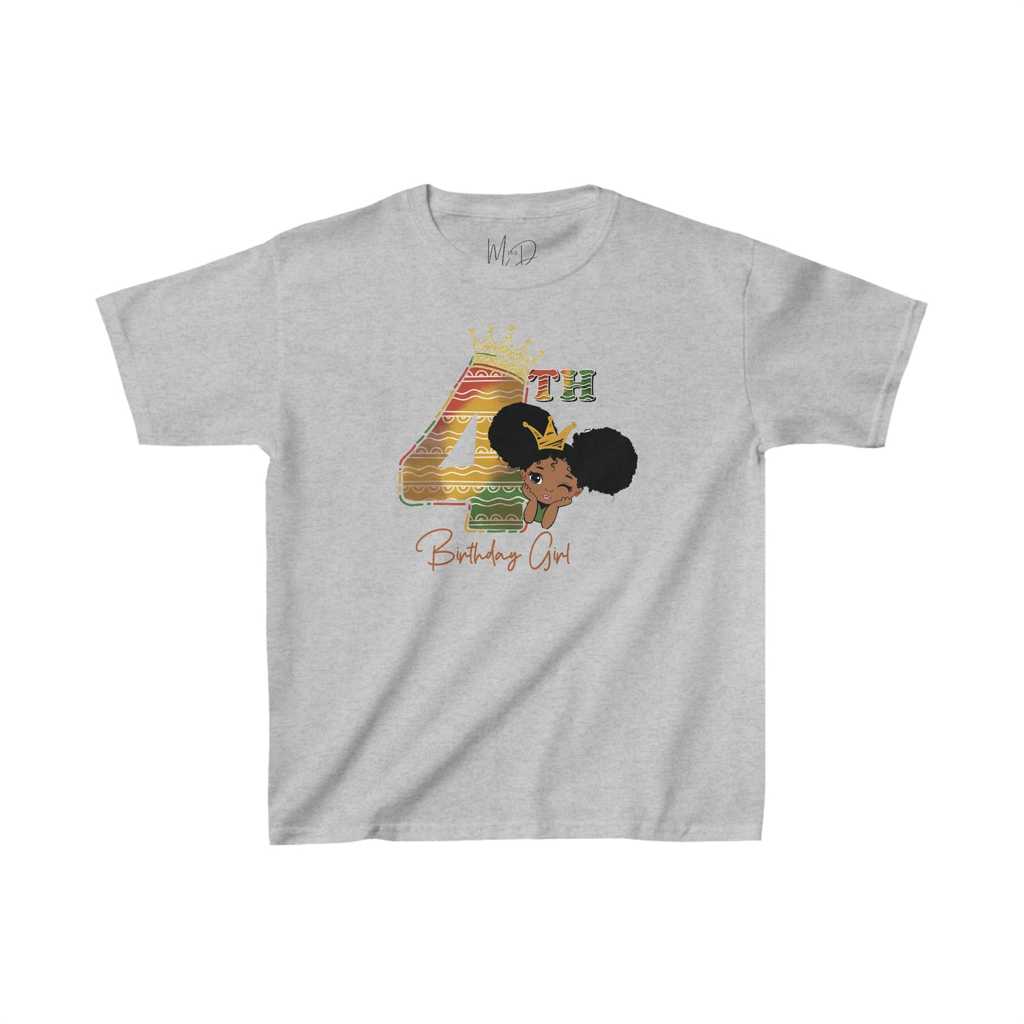 4th Princess Birthday Girl Juneteenth T-Shirt