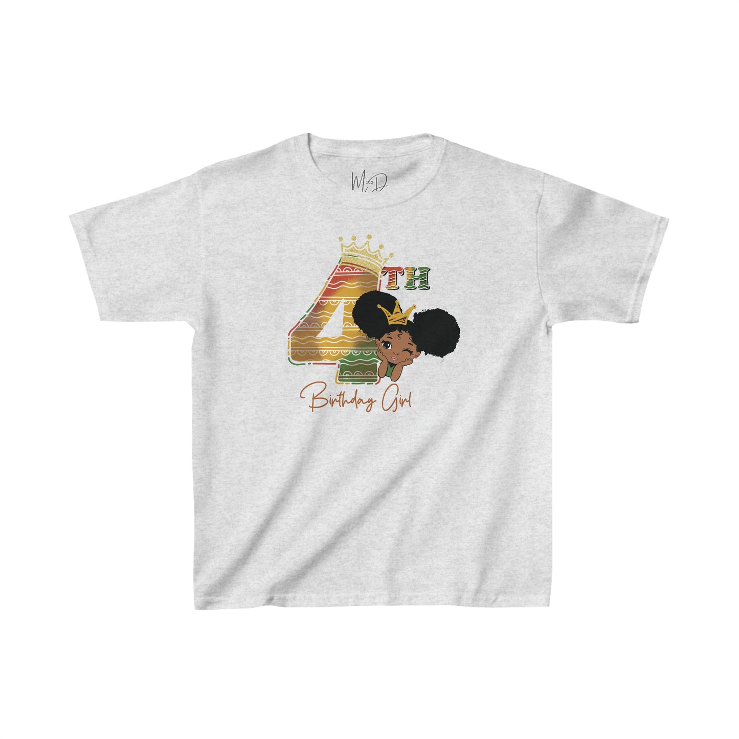 4th Princess Birthday Girl Juneteenth T-Shirt