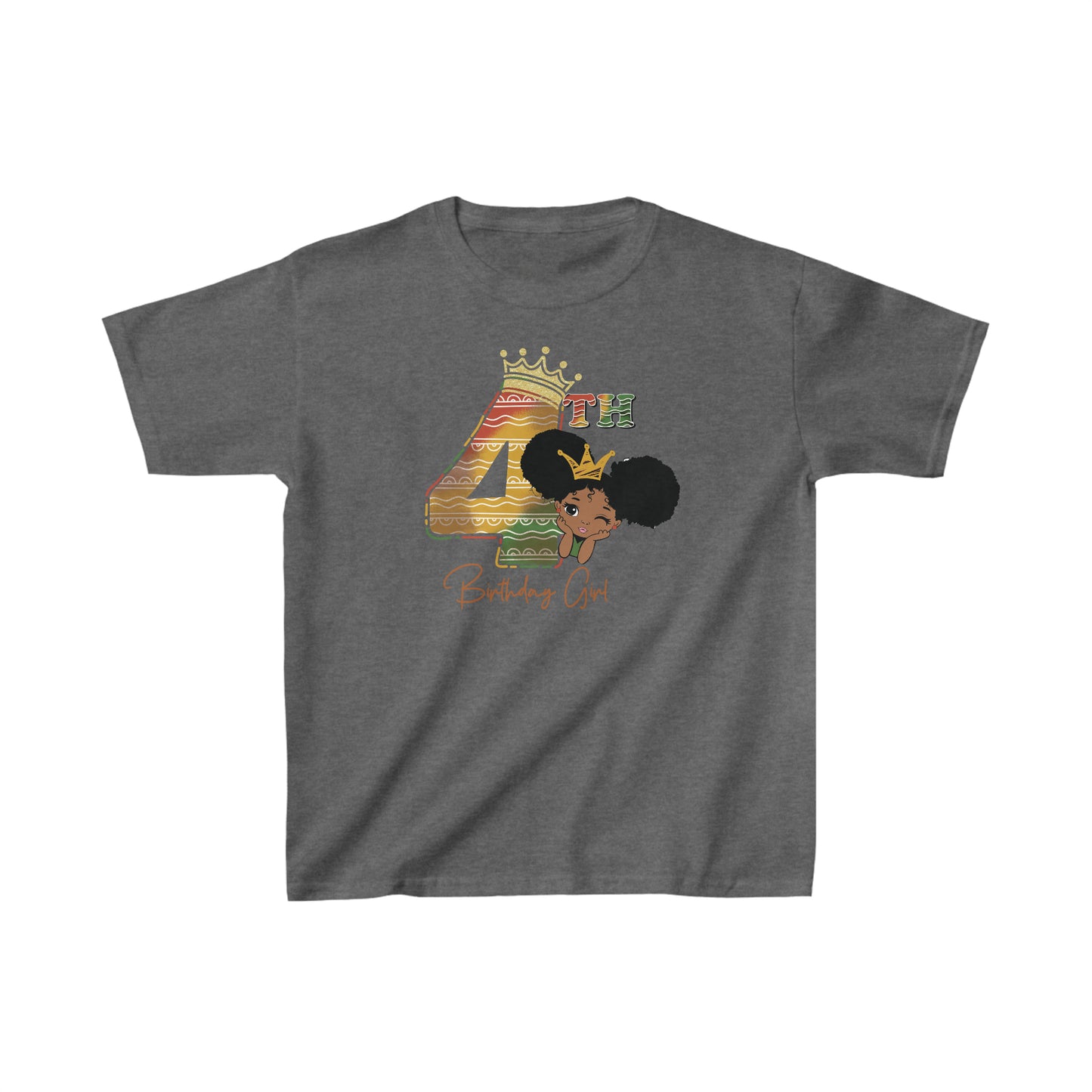 4th Princess Birthday Girl Juneteenth T-Shirt