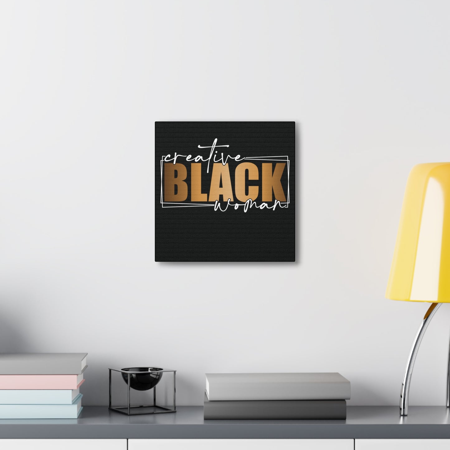 Creative Black Women | Canvas Gallery Wrap | Black Background