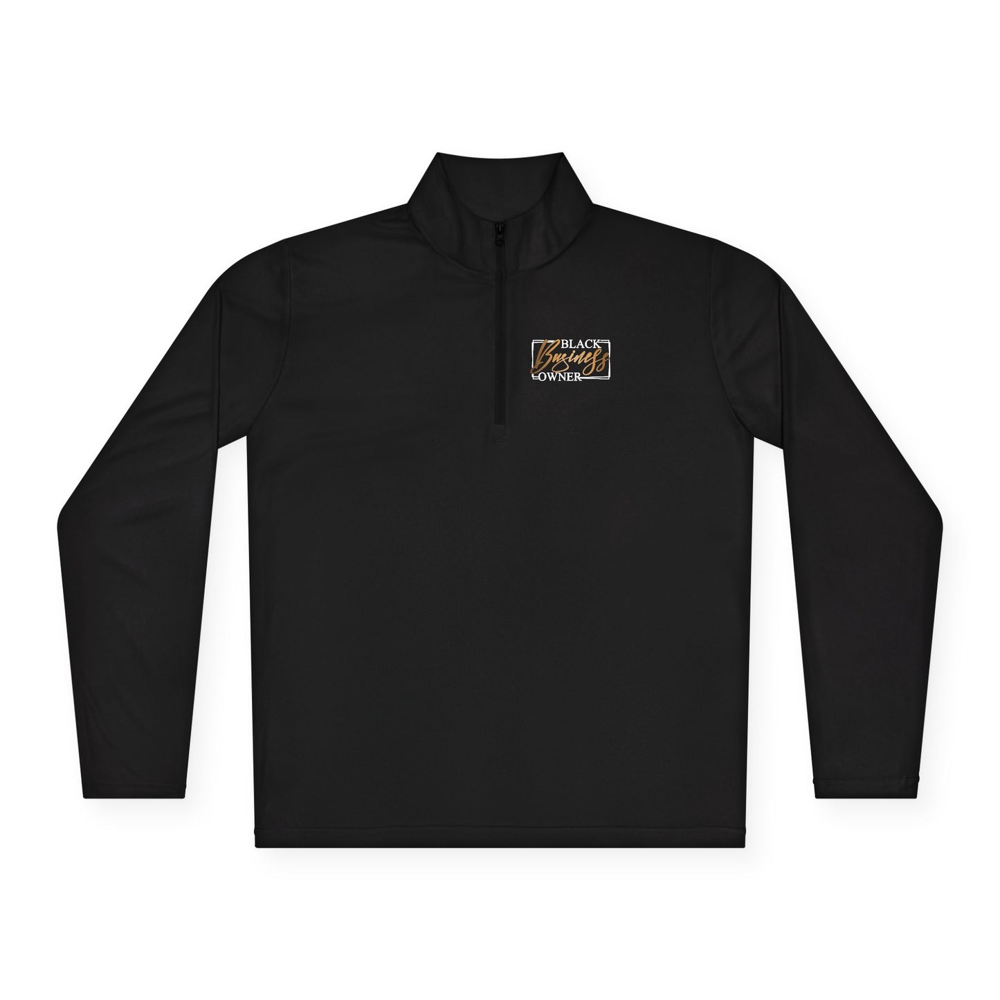 Black Business Owner |Quarter Zip Pullover| 2-Sided Print