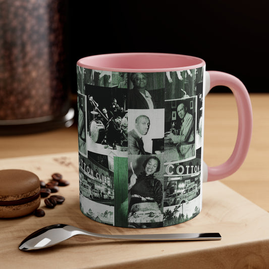 Black History 1920's Greatness (Pink) (Accent Mug) |Coffee & Tea Mug | Full Print| 11 Oz.