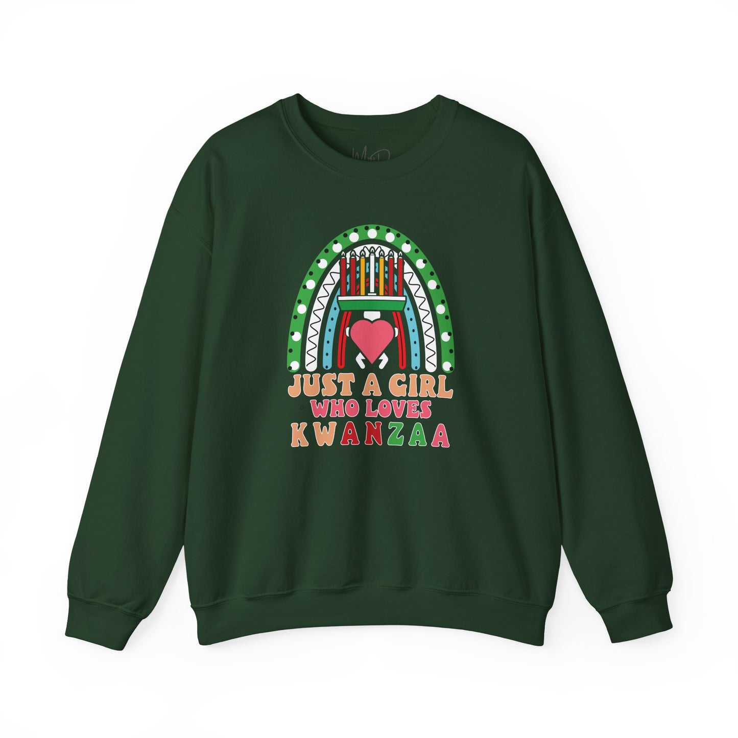 Just A Girl Who Loves Kwanza | Version 1| Crewneck Sweatshirt