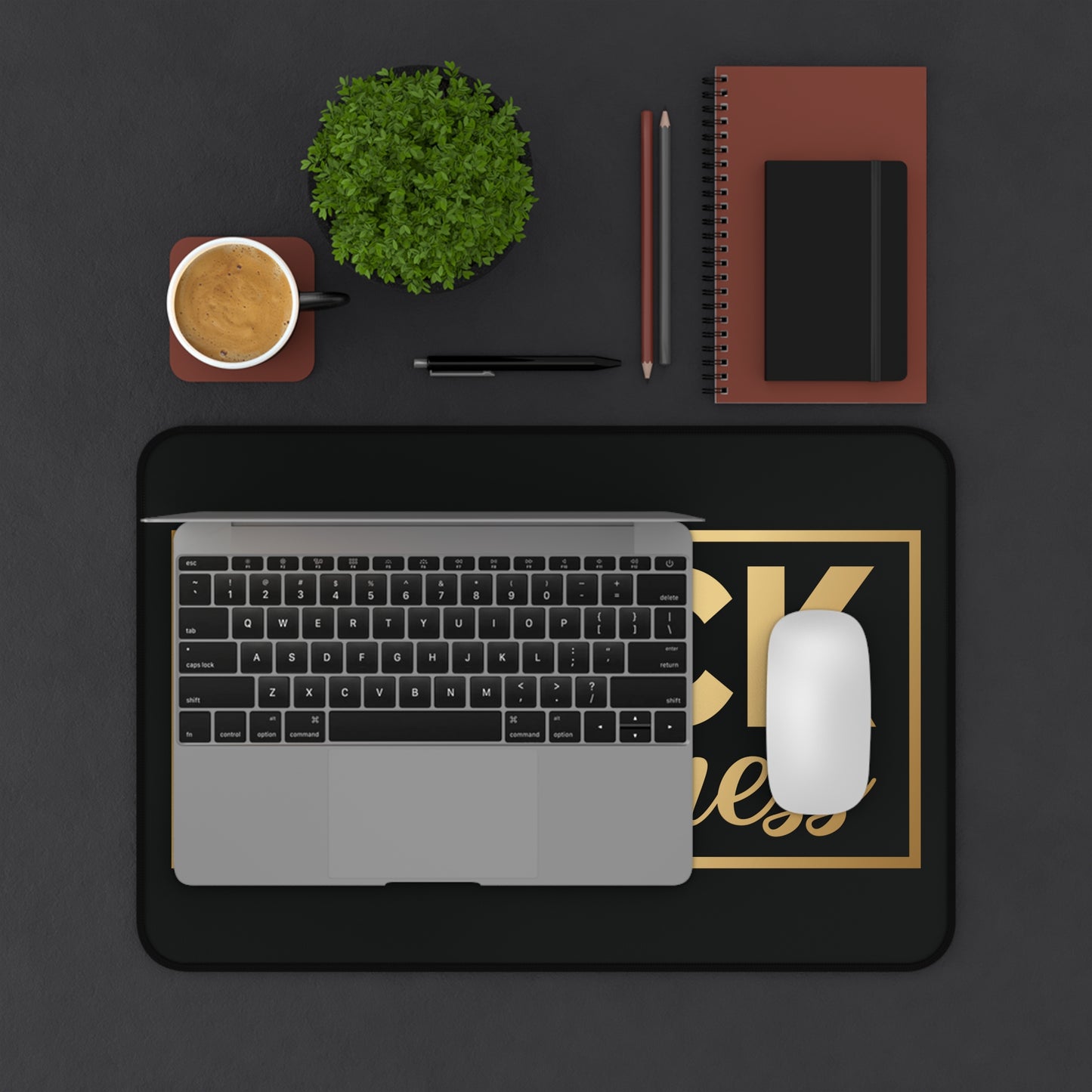 BLACK In Business | Desk Mat | Black