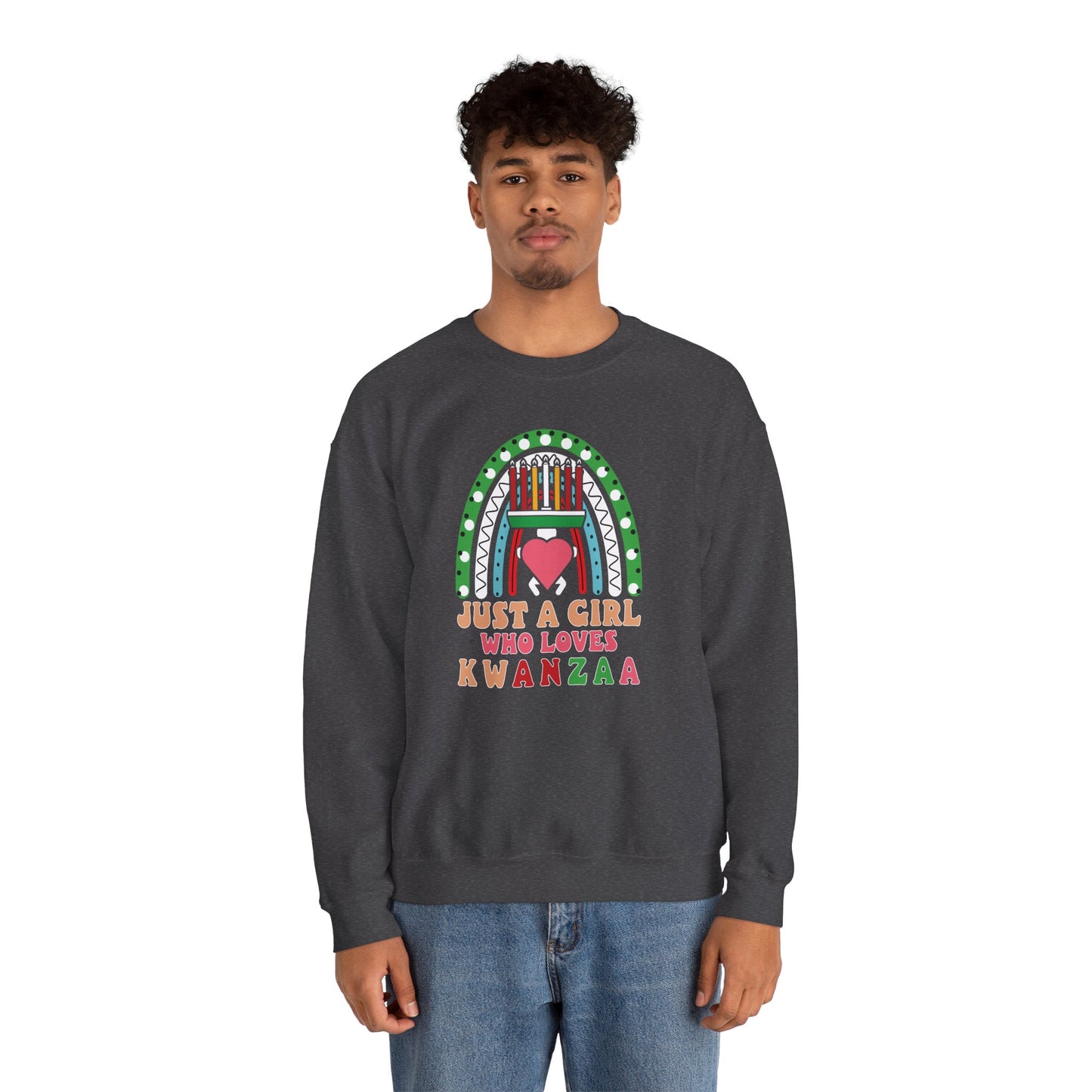 Just A Girl Who Loves Kwanza | Version 1| Crewneck Sweatshirt