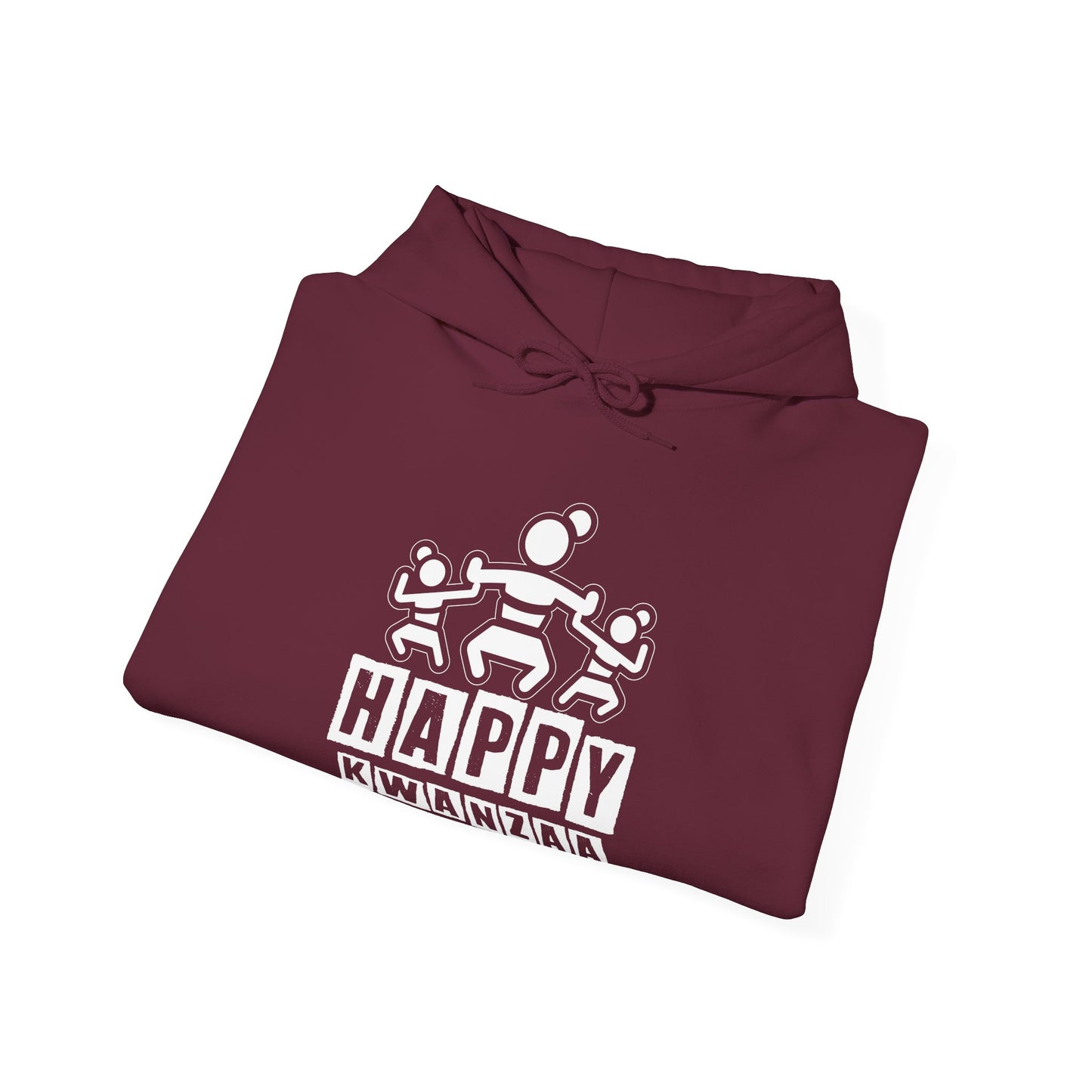 Happy Kwanza Squad | Version 1|White Font| Hooded Sweatshirt
