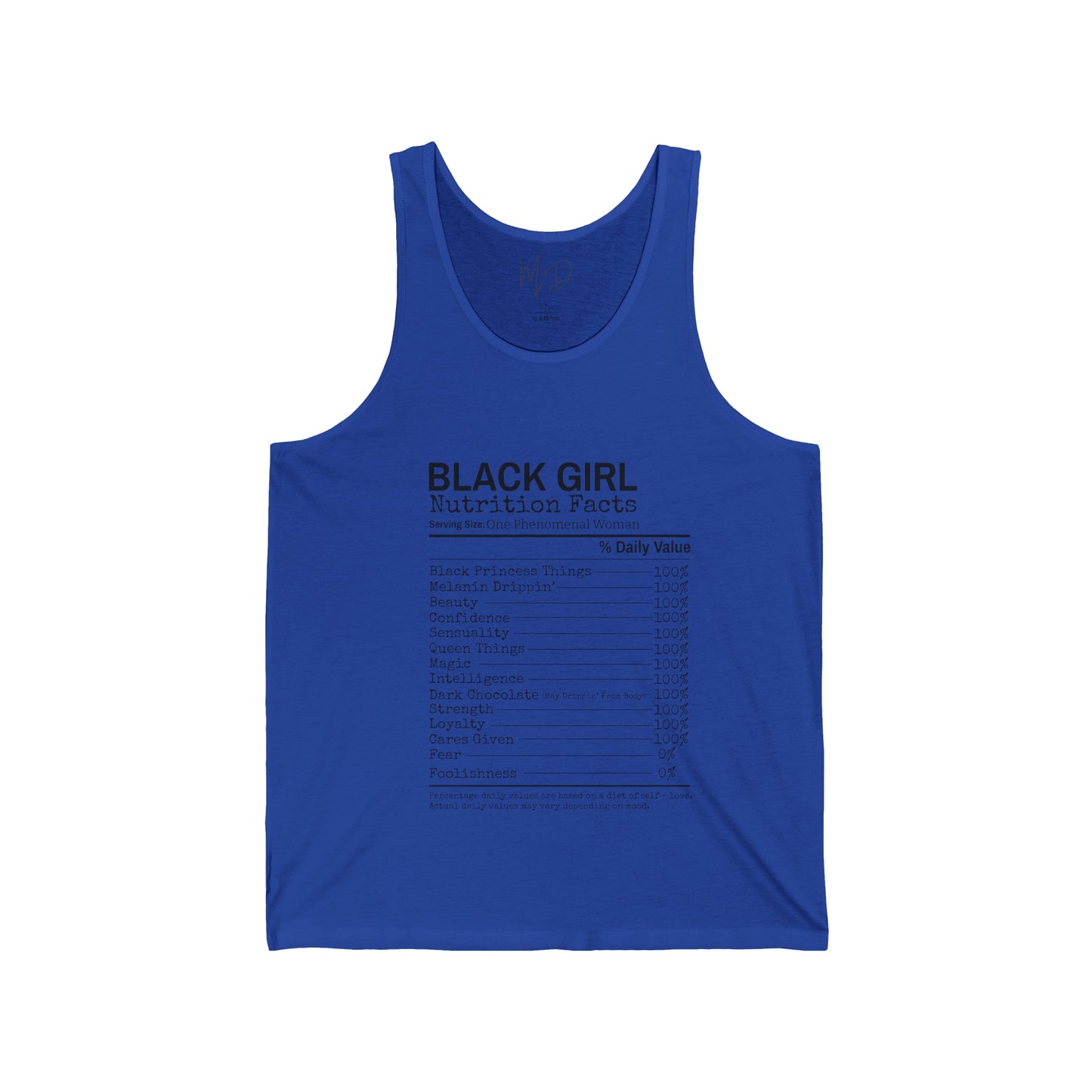 Black Girl Ingredients Tank Top Unisex