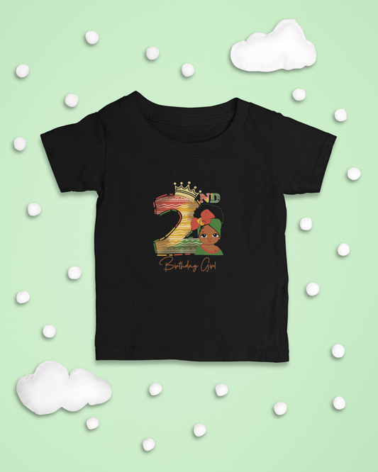 2nd Princess Birthday Girl Juneteenth T-Shirt