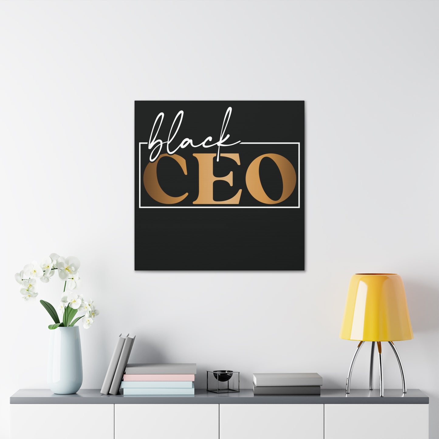 Black CEO | Canvas Gallery Wrap | Black Background