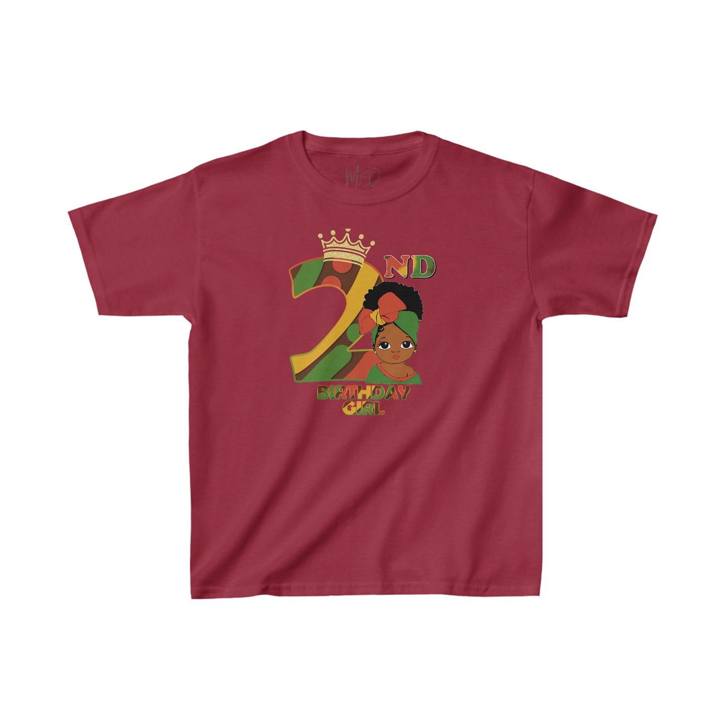 2nd Princess Birthday Girl (Solid) Juneteenth T-Shirt