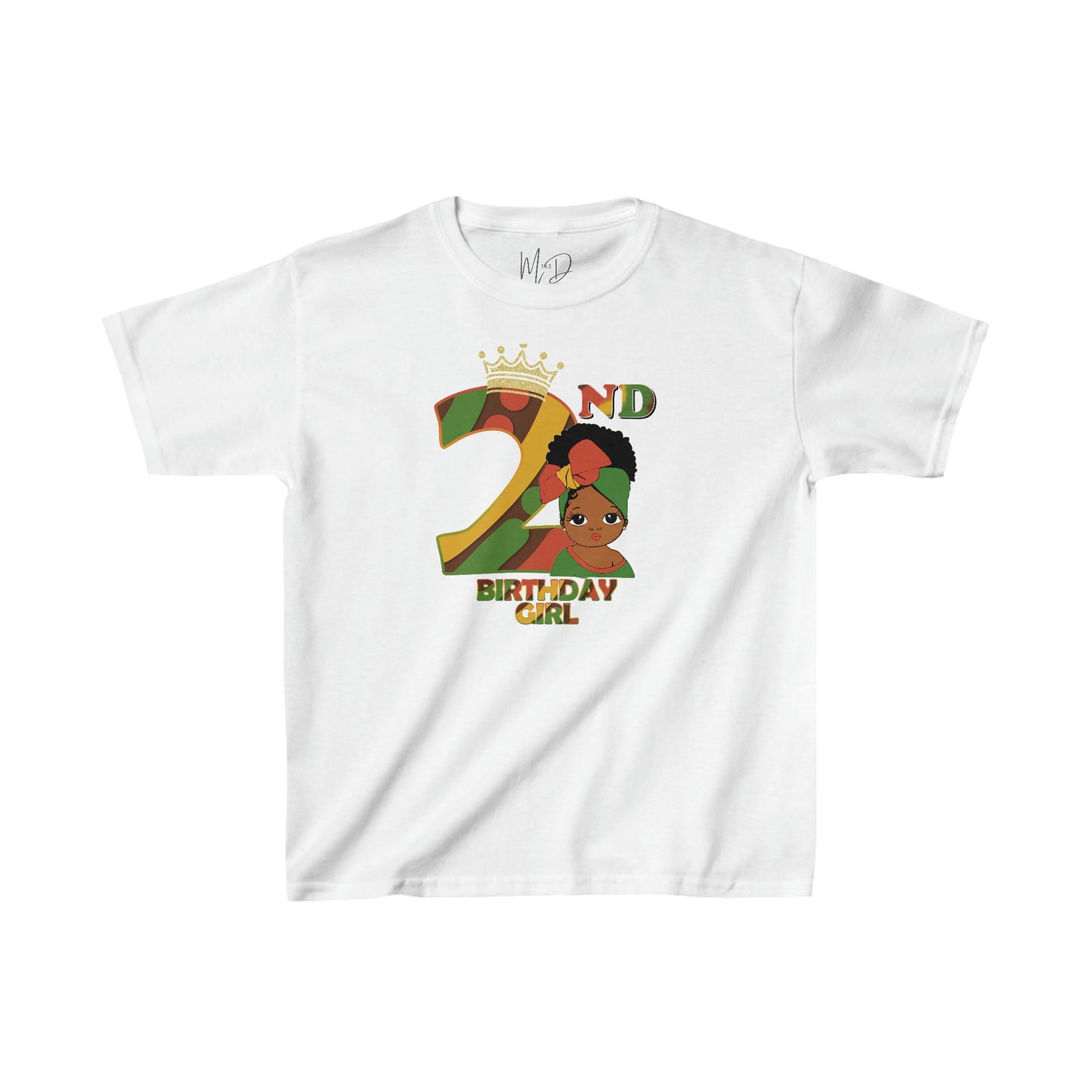 2nd Princess Birthday Girl (Solid) Juneteenth T-Shirt