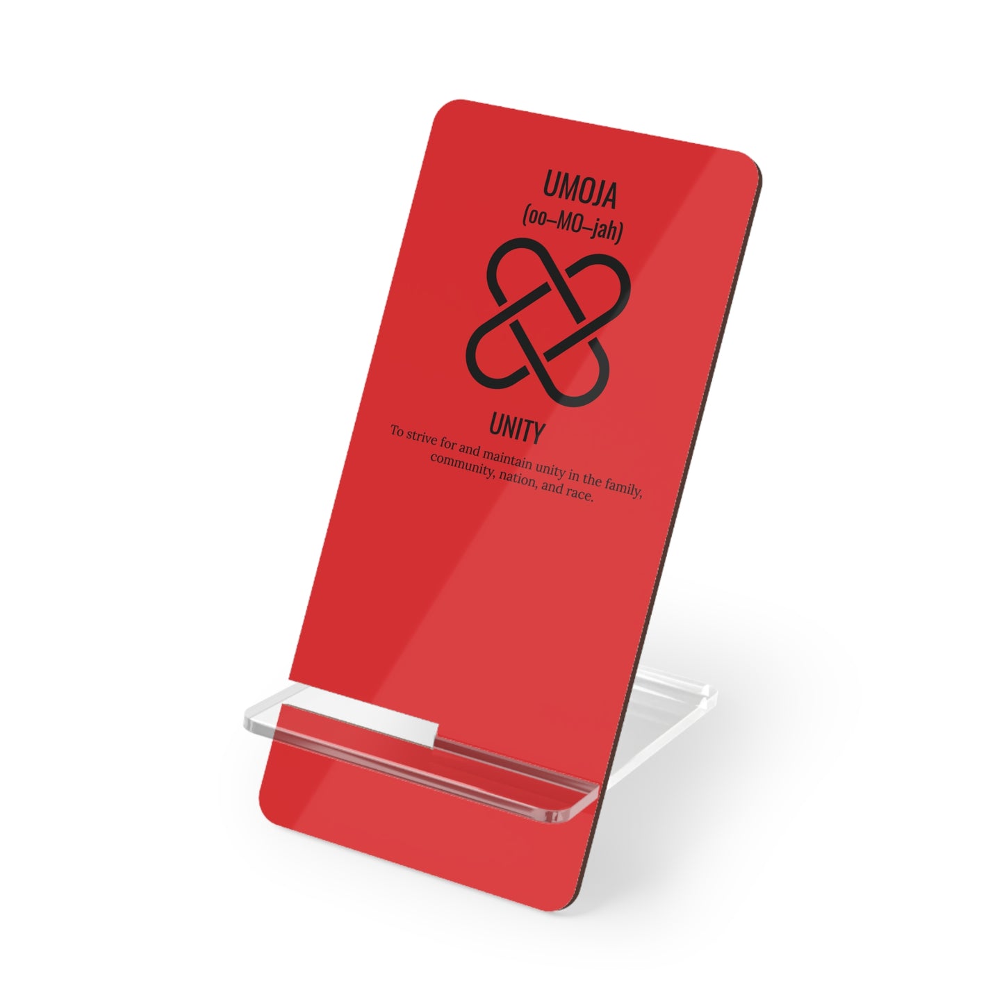 Umoja (Day 1) | Unity | Mobile Display Stand | Red
