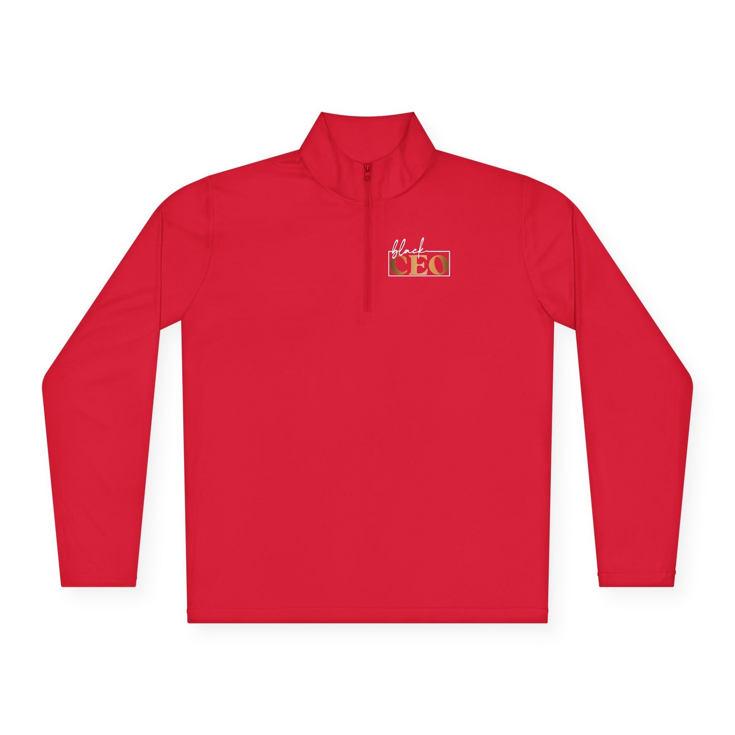 Black CEO |Quarter Zip Pullover| 2-Sided Print