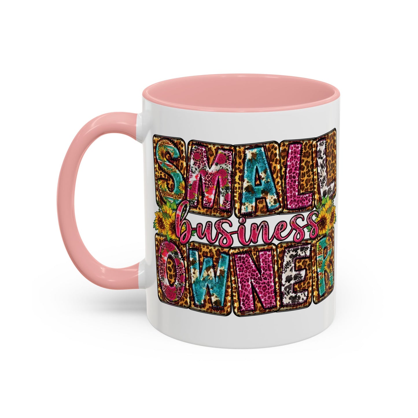 Small Business Owner | 11oz or 15 oz Mug| Version 2| White Accent (Various Colors)