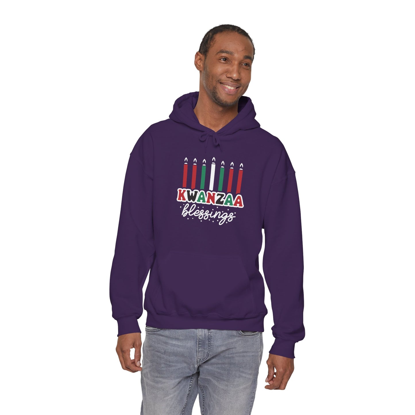 Kwanza Blessings | Version 1|Hooded Sweatshirt