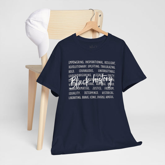 Black History - Empowerment | White Font | T-Shirt