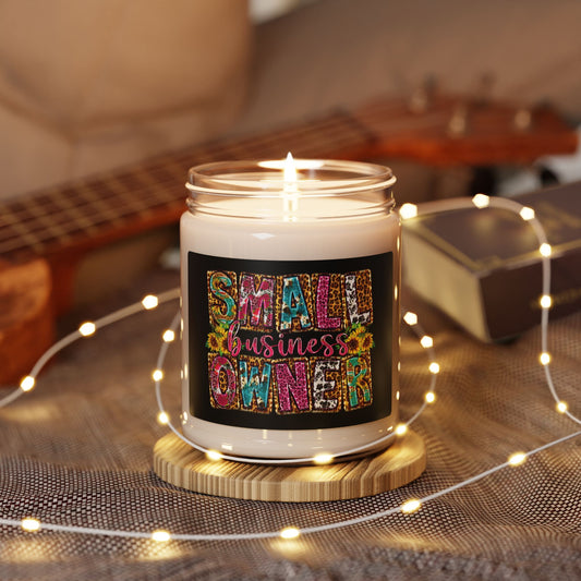 Small Business Owner | Candle |Black |Label |9 Oz |Version 2