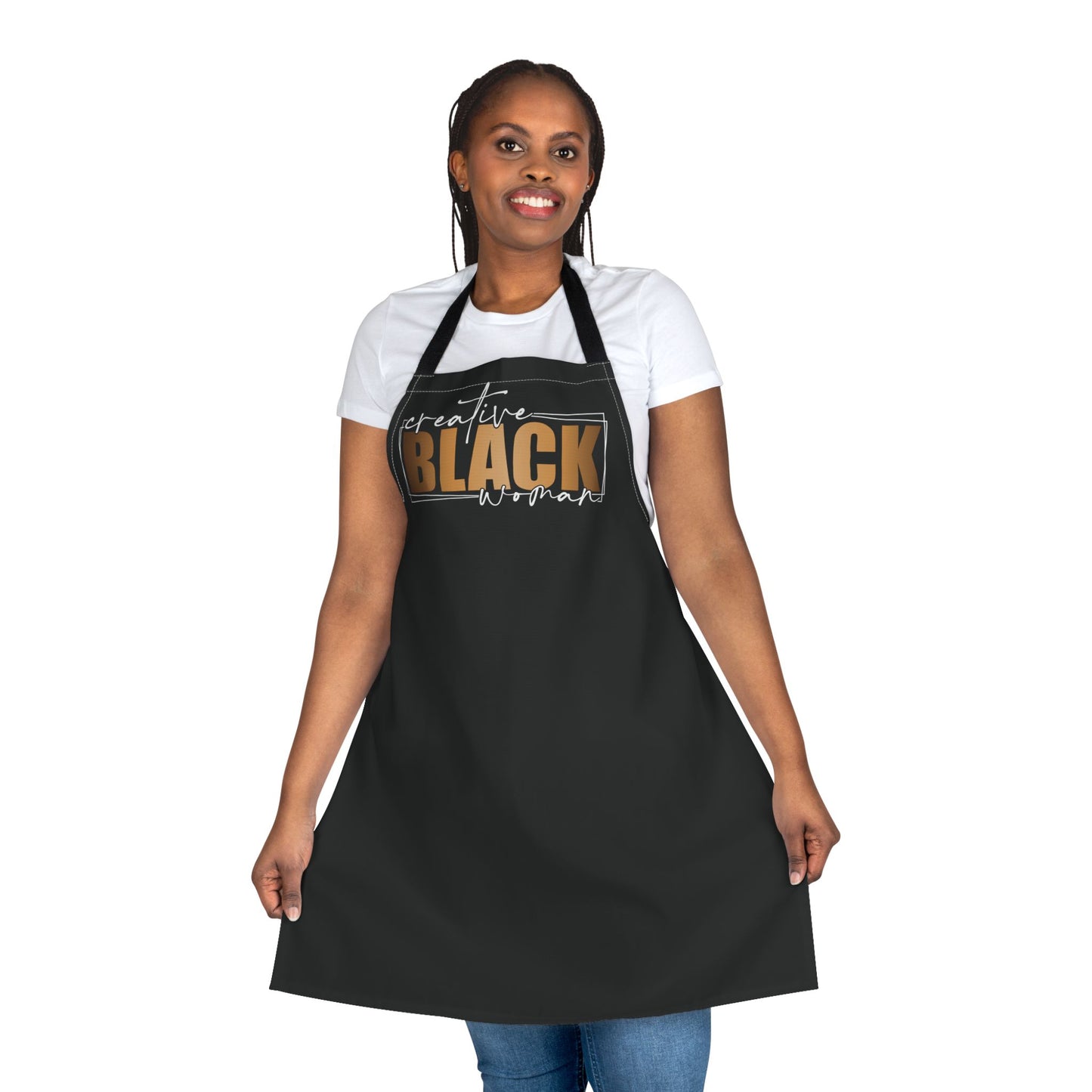 Creative Black Women |Apron| Black| Black Strap