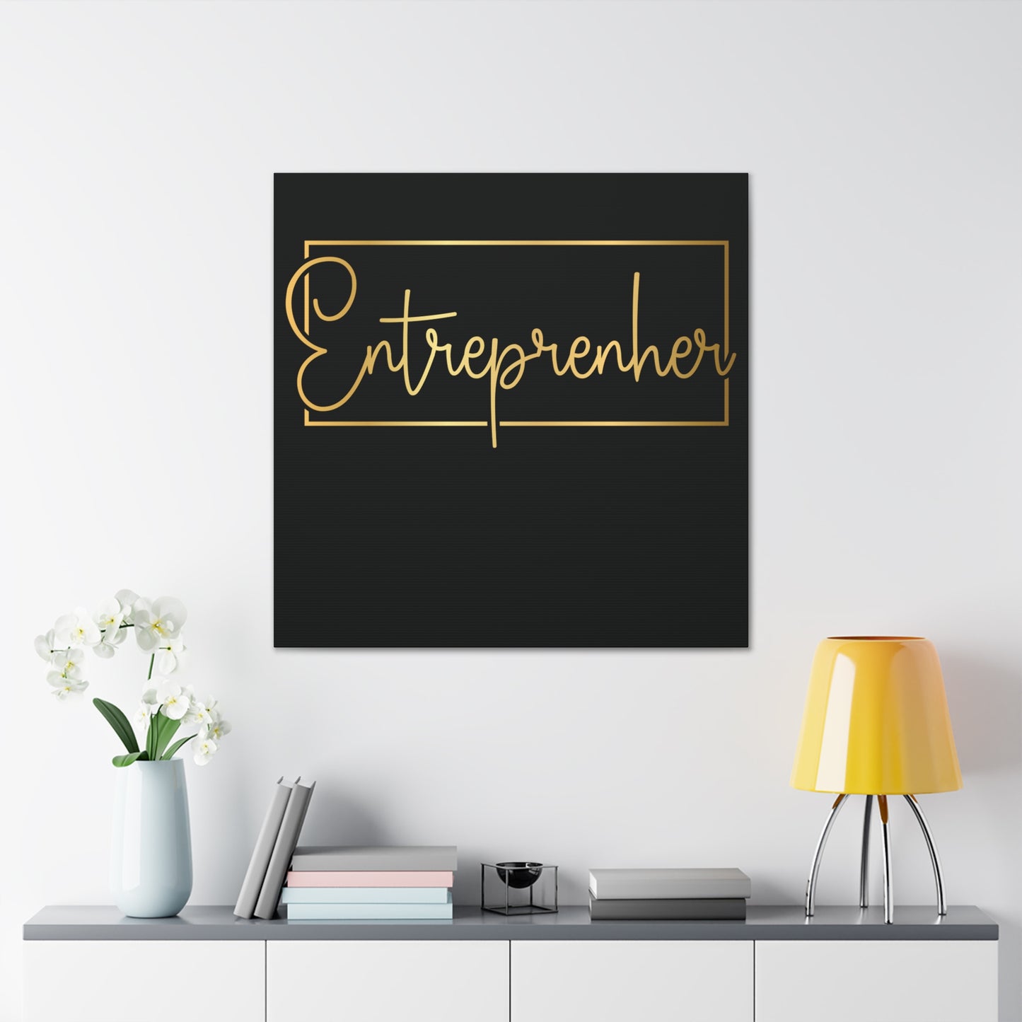 Entrepreneur | Canvas Gallery Wrap | Black Background