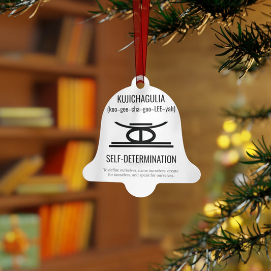 Kujichagulia (Day 2) | Self Determination | Bell, Round or Oval Ornament |Metal|