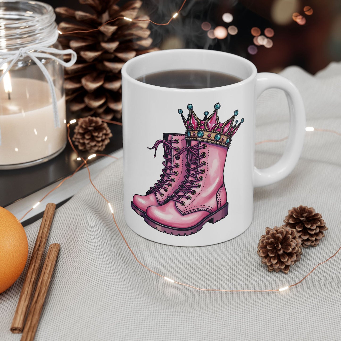 Give Cancer The Boot (Version 2) | Coffee & Tea Mug | 2-Sided Print| 11 Oz