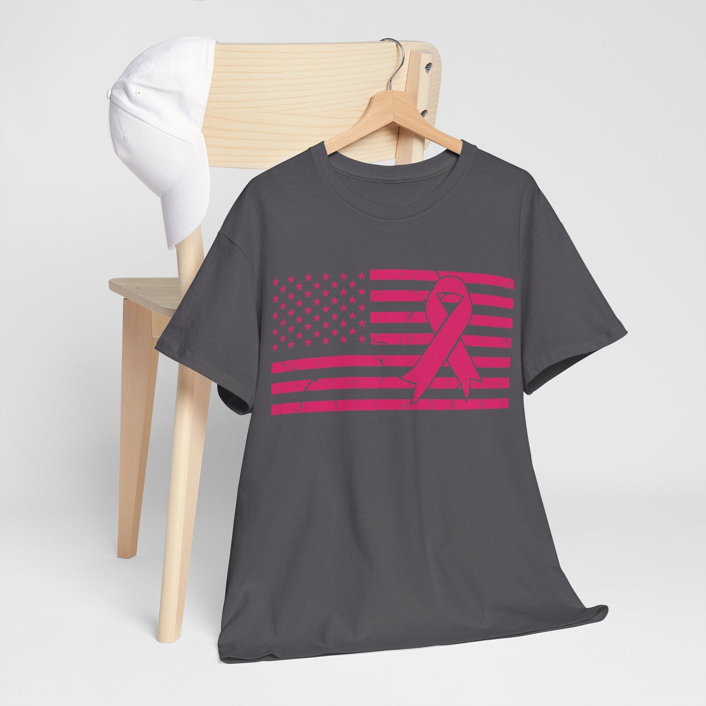 Fight Cancer Ribbon Flag (Version 3) T-Shirt