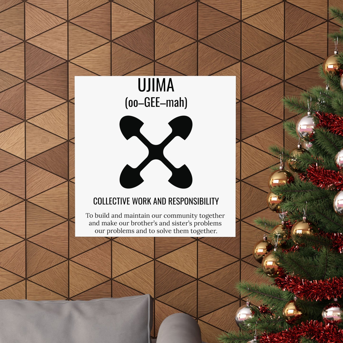 Ujima (Day 3) | Vertical Poster |White|