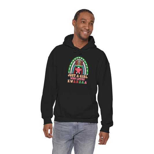 Just A Girl Who Loves Kwanza | Version 1| Hooded Sweatshirt