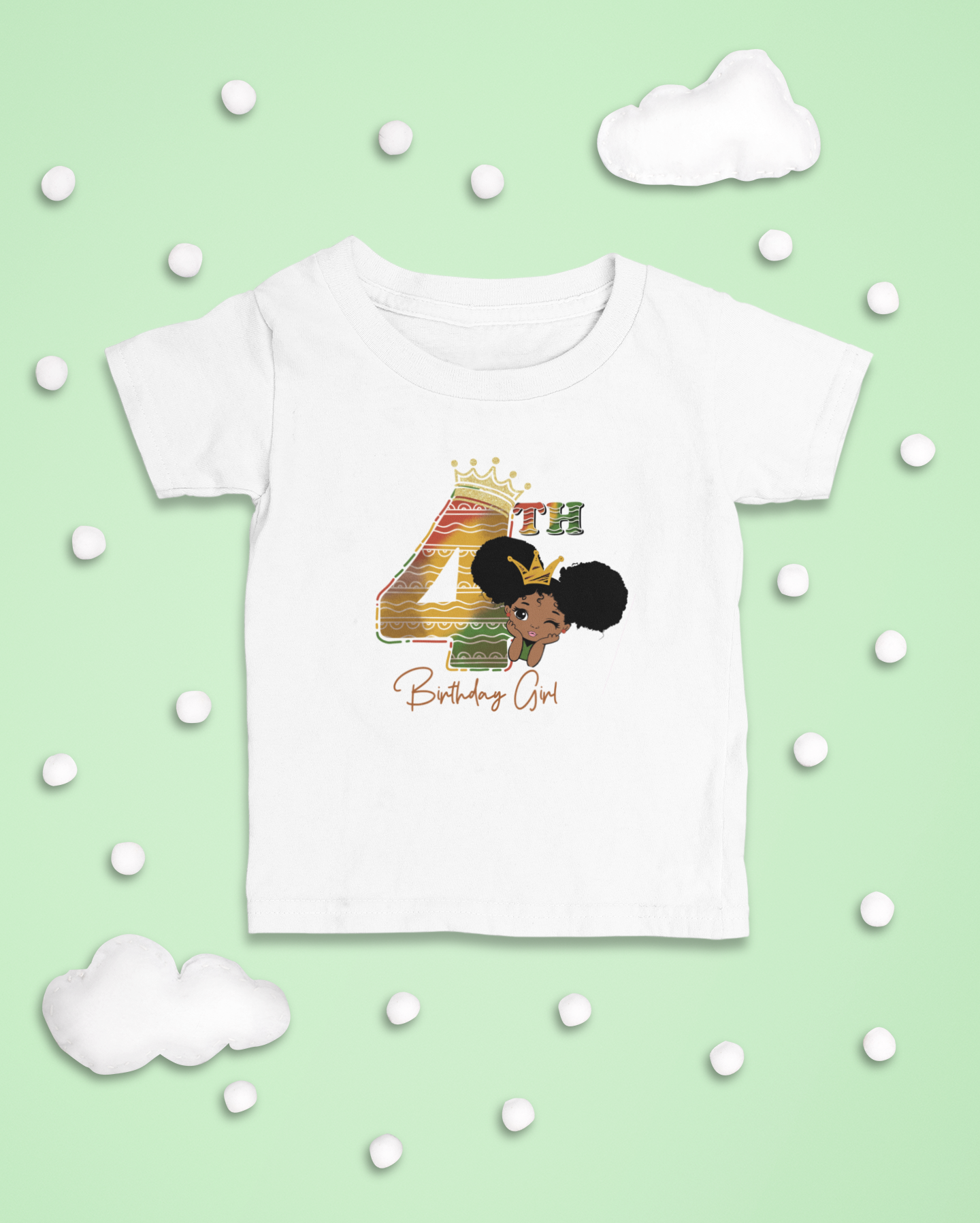 4th Princess Birthday Girl Juneteenth T-Shirt