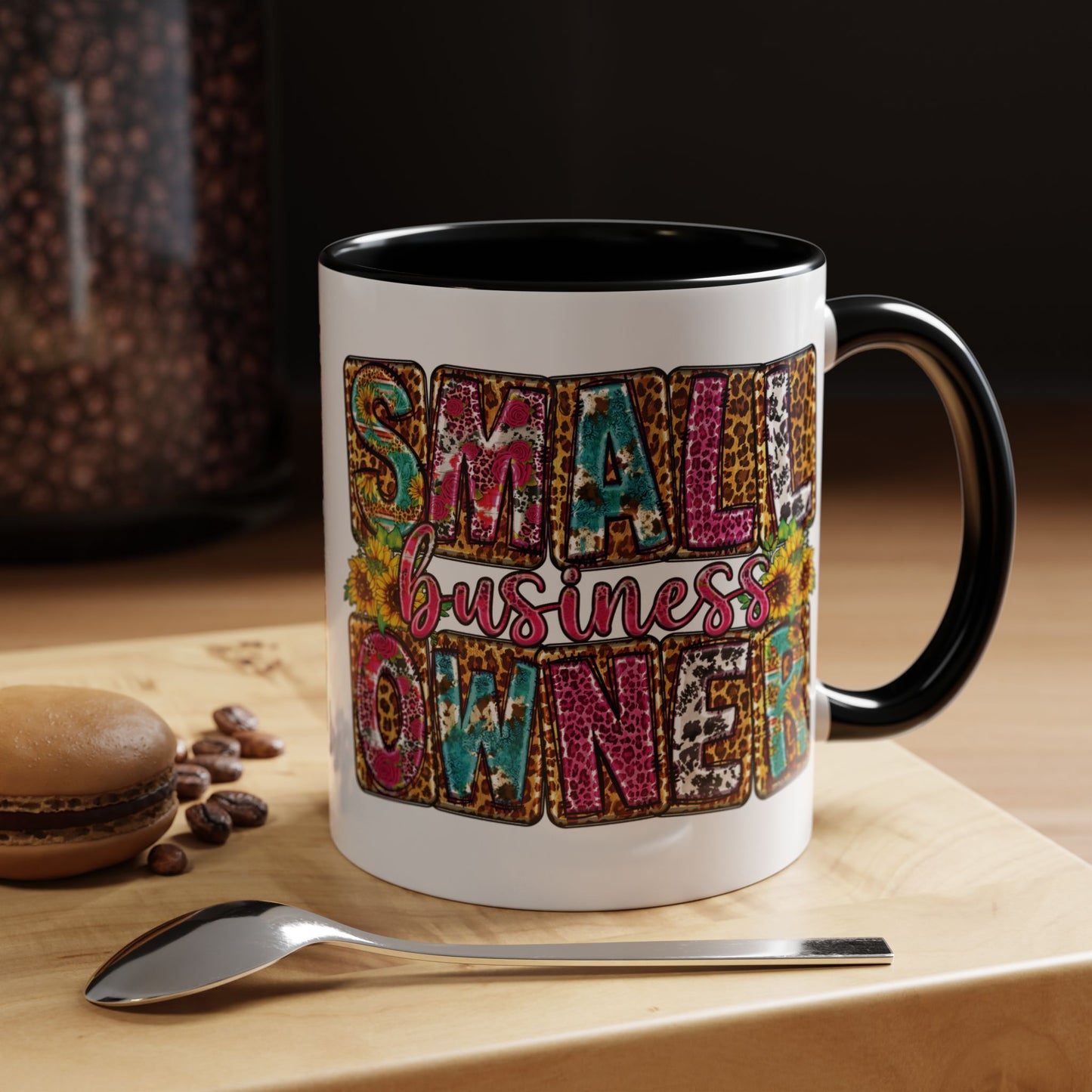 Small Business Owner | 11oz Mug| Version 2| White Accent (Various Colors)