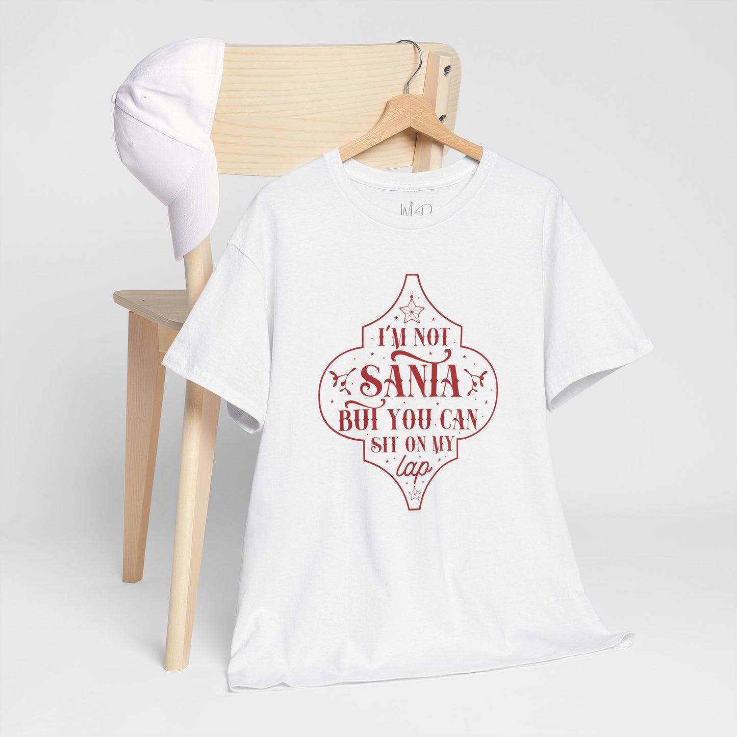 I’m Not Santa, But You Can Sit on My Lap | T-Shirt | Red Print