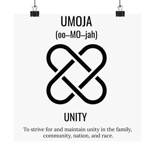 Umoja (Day 1) |Unity | Vertical Poster |White |