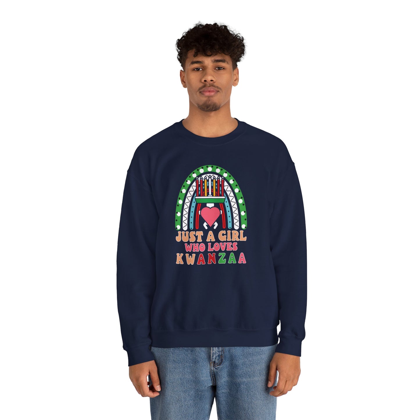 Just A Girl Who Loves Kwanza | Version 1| Crewneck Sweatshirt