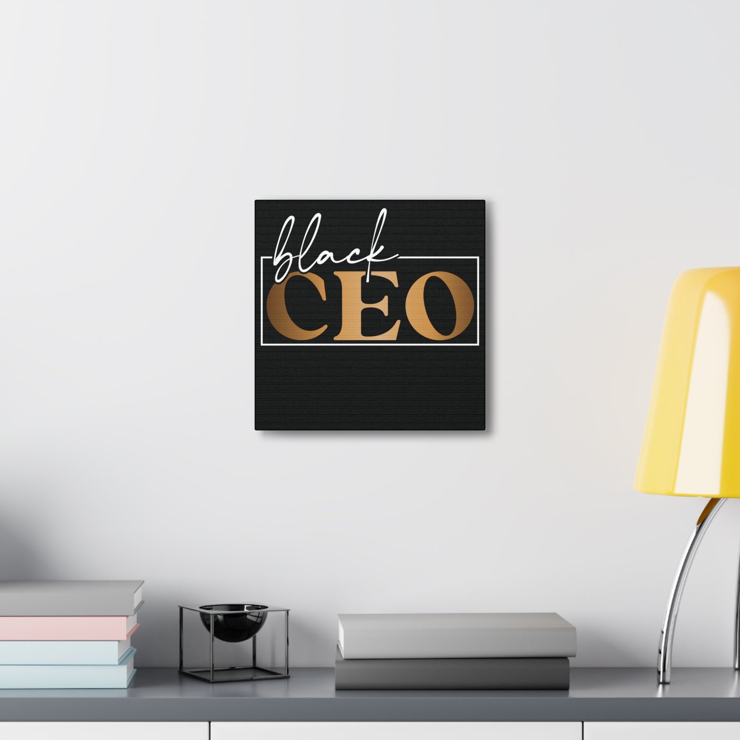 Black CEO | Canvas Gallery Wrap | Black Background