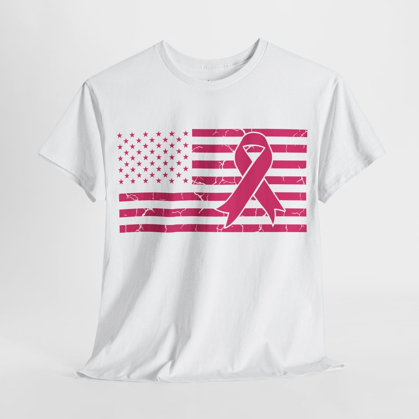 Fight Cancer Ribbon Flag (Version 3) T-Shirt