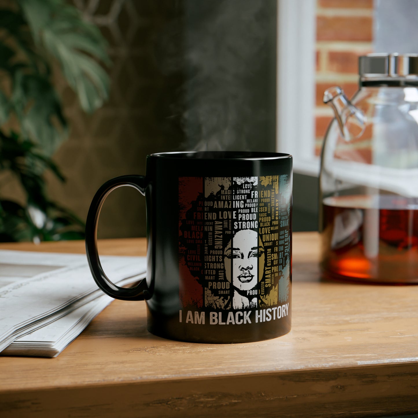 I Am Black History (Female) (Black Version)|Coffee & Tea Mug | 2-Sided Print| 11 Oz.