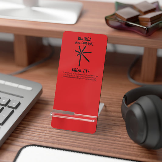 Kuumba (Day 6) | Creativity | Mobile Display Stand | Red