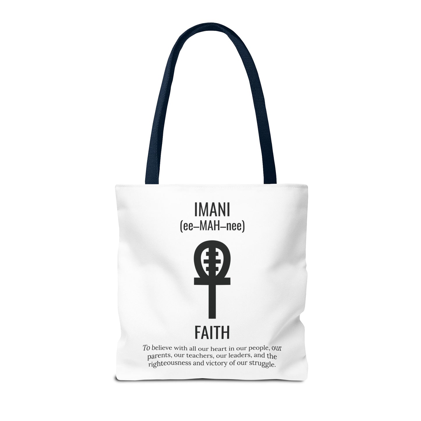 Imani (Day 7) Faith | Tote Bag | White
