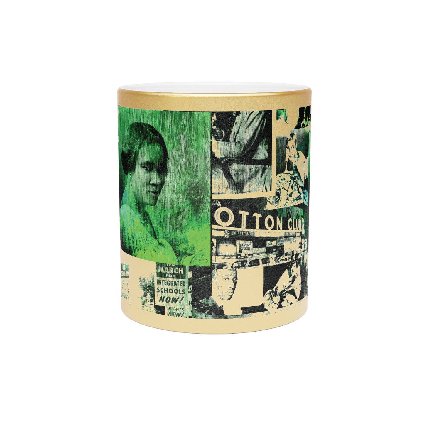 Black History 1920's Greatness (Green) (Gold Metallic Version) |Coffee & Tea Mug | Full Print| 11 Oz.