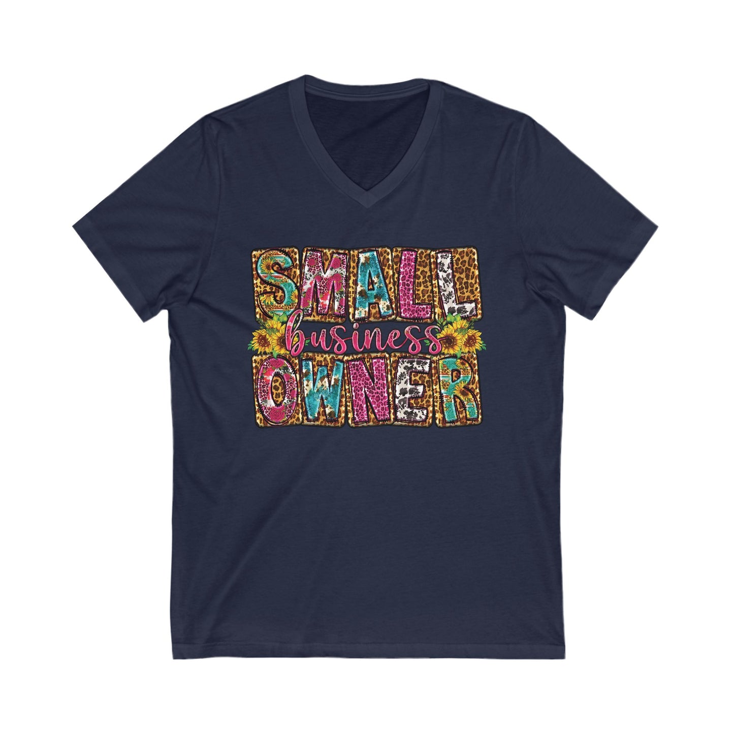 Small Business Owner | Version 2| Short Sleeve V-Neck Tee (Unisex)